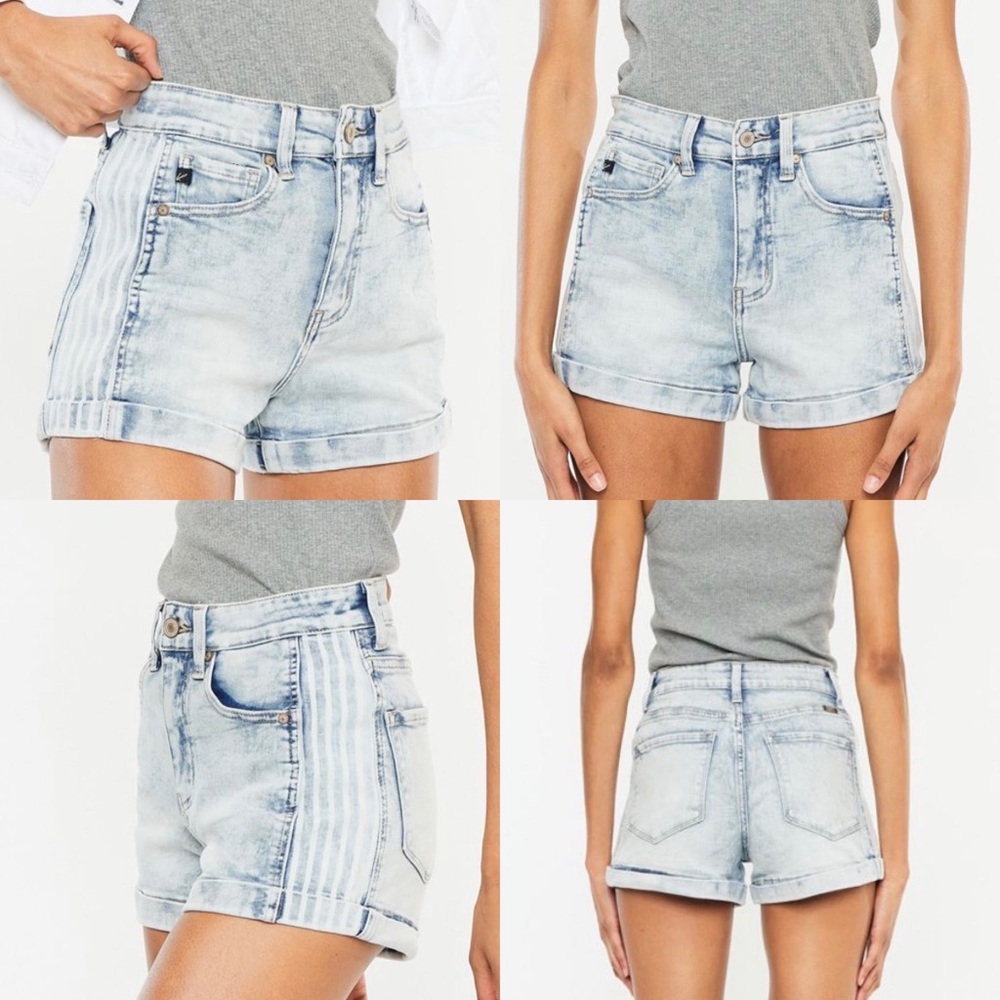 High Rise Kancan Mom Denim Shorts